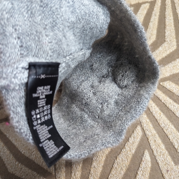 Knit winter grey ear cover band - Picture 2 of 4